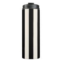 Vertical Stripes Black And Cream White Striped