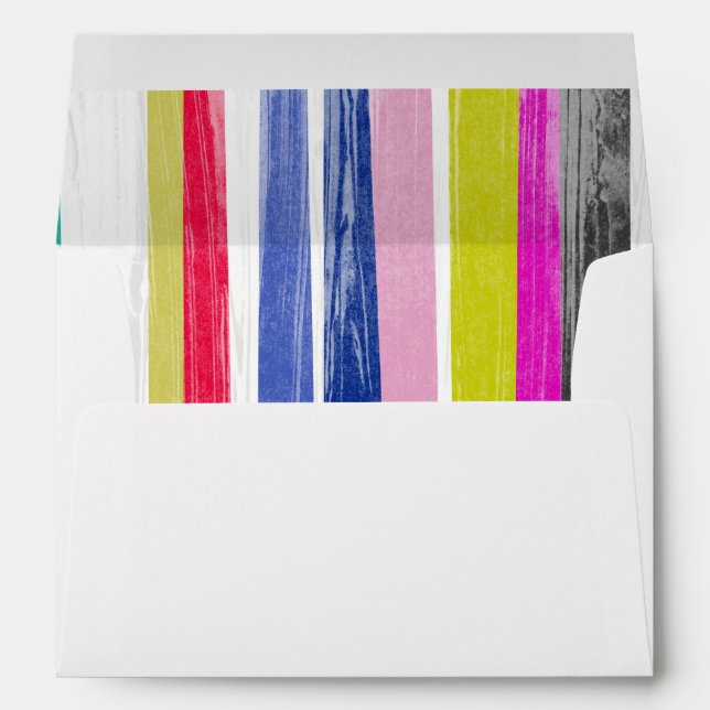 Vertical Stripes Envelope (Back (Bottom))