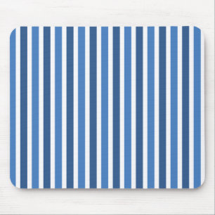 Vertical Stripes Mousepad, Blue Mouse Pad