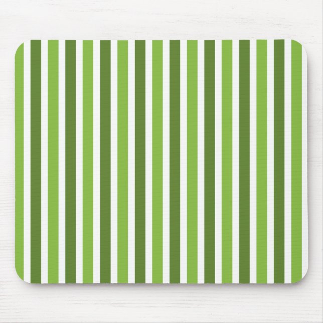 Vertical Stripes Mousepad, Green Mouse Pad (Front)