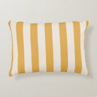 Vertical Stripes Mustard Yellow And White Striped