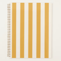 Vertical Stripes Mustard Yellow And White Striped