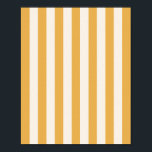 Vertical Stripes Mustard Yellow And White Striped Poster<br><div class="desc">Vertical Stripes – mustard yellow And cream white striped pattern.</div>