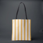 Vertical Stripes Mustard Yellow And White Striped Tote Bag<br><div class="desc">Vertical Stripes – mustard yellow And cream white striped pattern.</div>