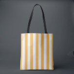 Vertical Stripes Mustard Yellow And White Striped Tote Bag<br><div class="desc">Vertical Stripes – mustard yellow And cream white striped pattern.</div>