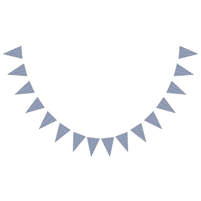 Vertical Thin Navy Stripes Bunting (All)