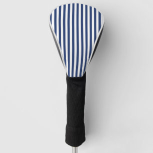 Vertical Thin Navy Stripes Golf Head Cover