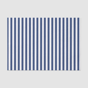 Vertical Thin Navy Stripes Tissue Paper