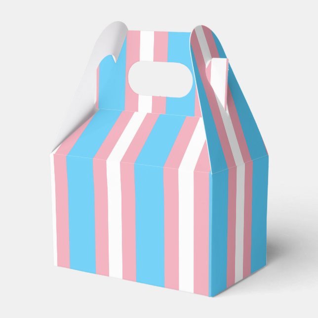 Vertical Transgender Pride Flag Favour Box (Front Side)