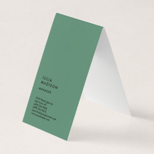 Vertical Trendy Manager Consultant Business Card