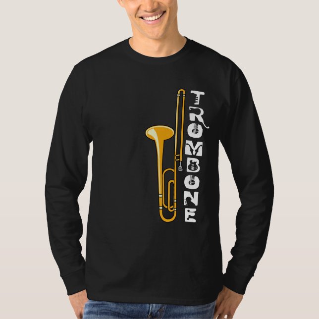 Vertical Trombone T-Shirt (Front)