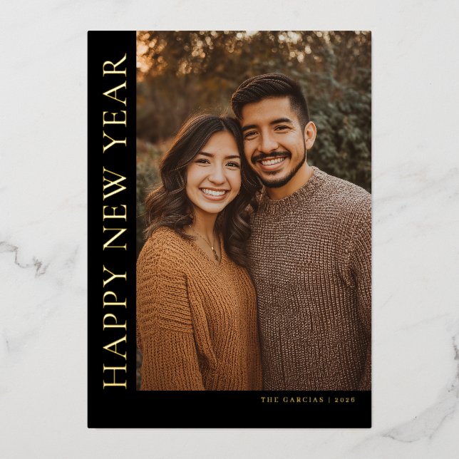 Vertical Type New Year Photo (Front)