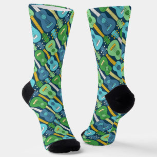 Vertical Ukulele Pattern  Socks