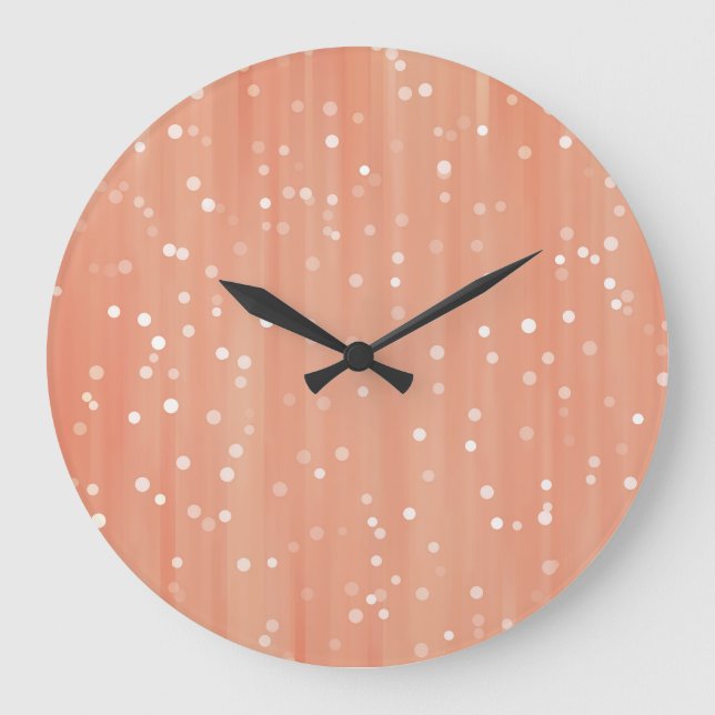 Vertical Vintage: Abstract Line Background. Large Clock (Front)