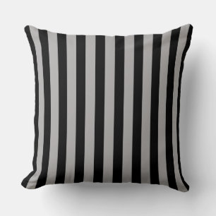  vertical wallpaper gray black stripes cushion