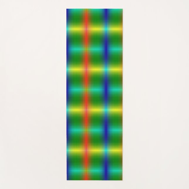Vertically orientated abstract pattern with vibran yoga mat (Front)