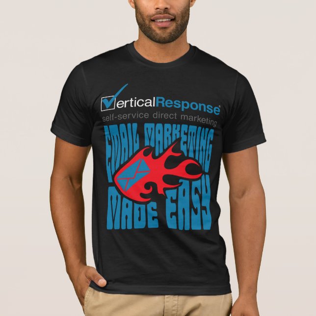 VerticalResponse Fillmore on Black - Mens T-Shirt (Front)