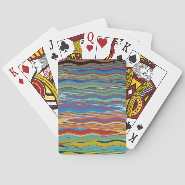 Verticle Carpet Abstract 12, 2018 | SVP Images Playing Cards (Back)