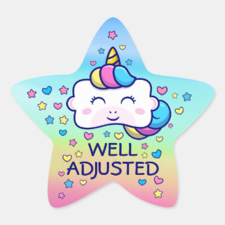Verticorn™ Well Adjusted Chiropractic Kids  Star Sticker