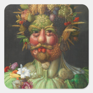 Vertumnus c. 1591 by Giuseppe Arcimboldo Square Sticker
