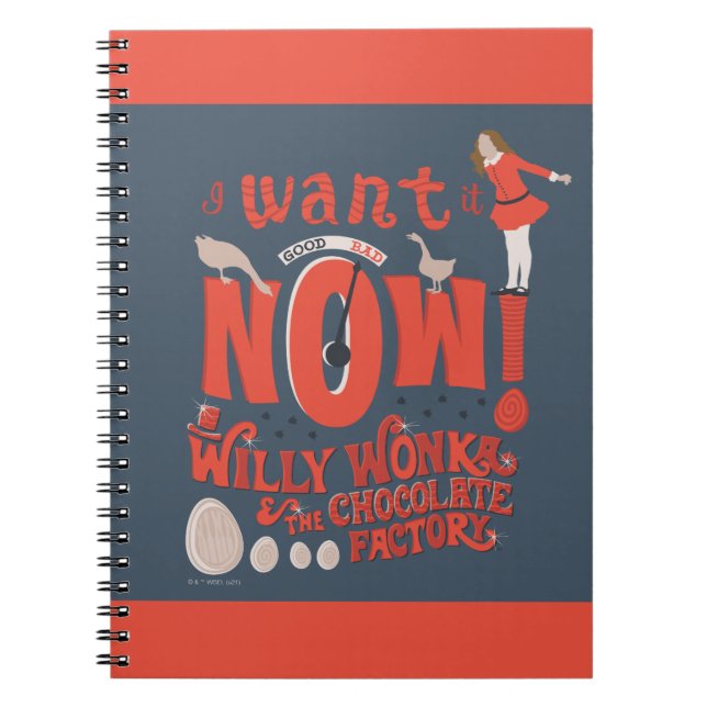 Veruca Salt - I Want It Now! Notebook (Front)