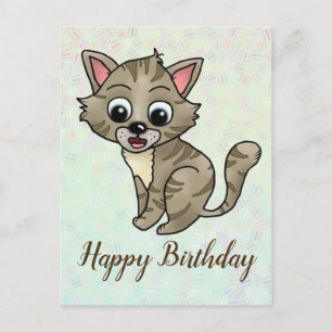 Verwunderte Katze Postcard