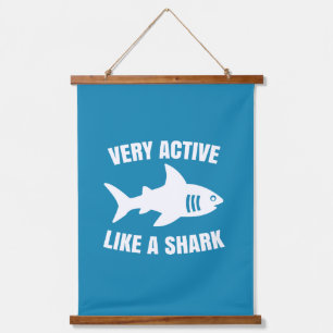 Very active like a shark hanging tapestry
