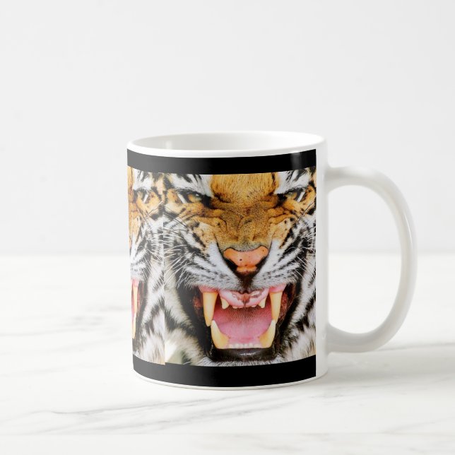 Very Angry Bengal Tiger Coffee Mug (Right)