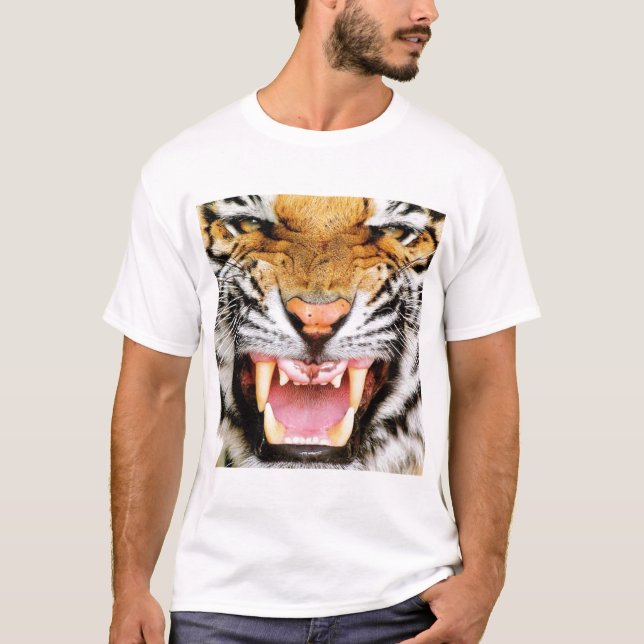 Very Angry Bengal Tiger T-shirt (Front)