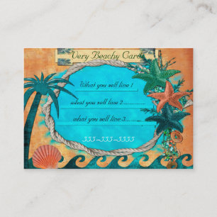 Very Beachey For Local BOUTIQUE BEACH Business Card