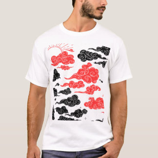 Very beautiful clouds, the sun's rays are shining  T-Shirt