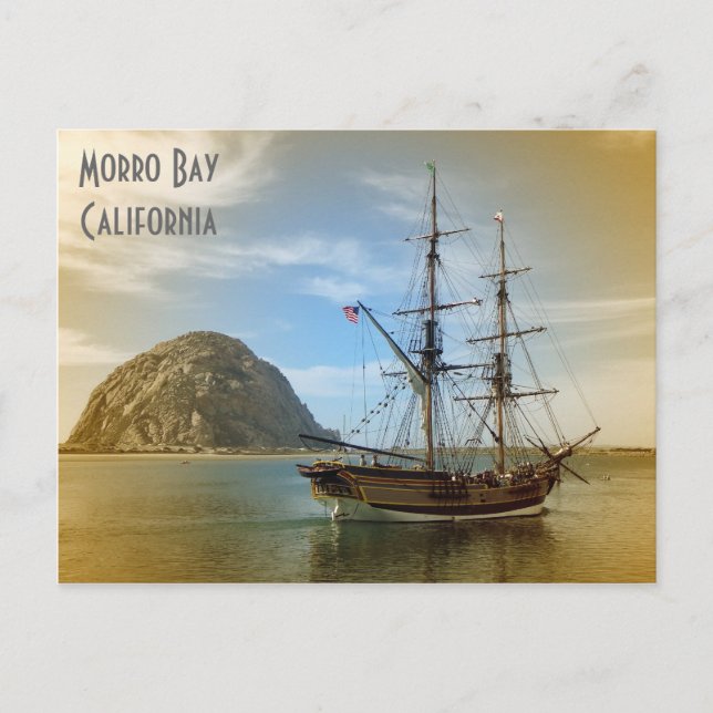 Very Beautiful Morro Bay Postcard! Postcard (Front)