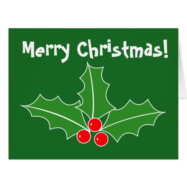 Very big oversized Christmas card for the Holidays (Front Horizontal)