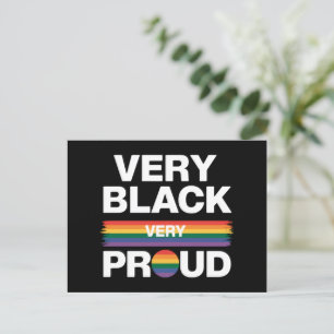 Very Black Very Proud Black Gay Pride LGBT Pride  Postcard