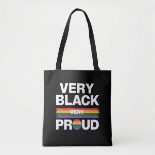 Very Black Very Proud Black Gay Pride LGBT Pride Tote Bag
