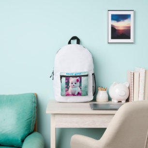 very butphul college byag printed backpack
