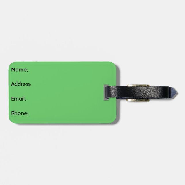 Very Charming Jake Luggage Tag (Back Horizontal)