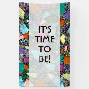 Very colorfully abstract forms art 11 banner