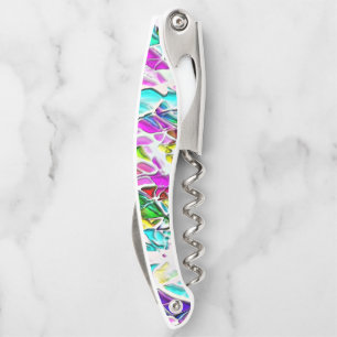 Very coloured abstract shapes floating in milk ste corkscrew