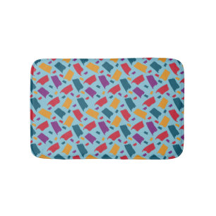 Very Colourful Abstract Pattern Bath Mat