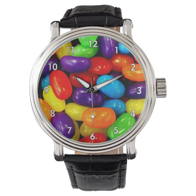 Very Colourful Jelly Bean Pile Watch (Front)
