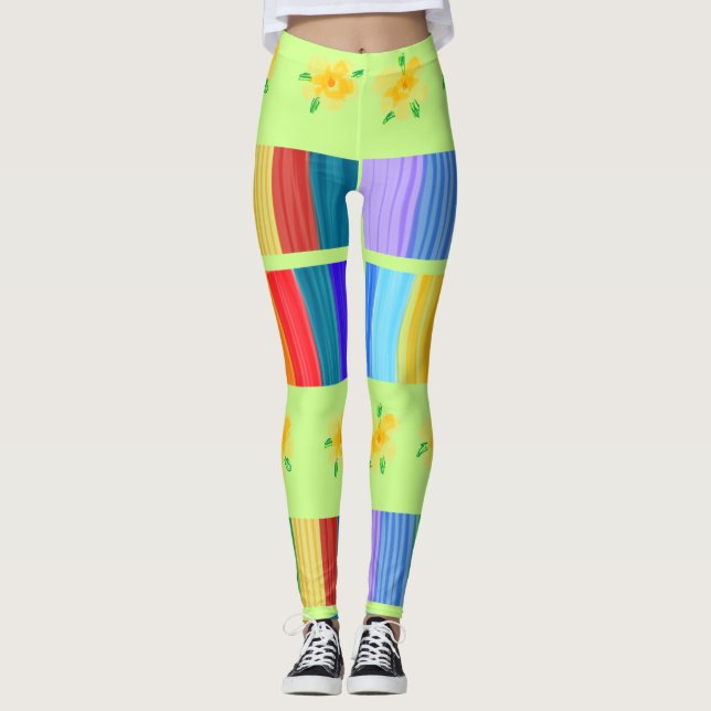 Very Colourful Ladies Leggings (Front)