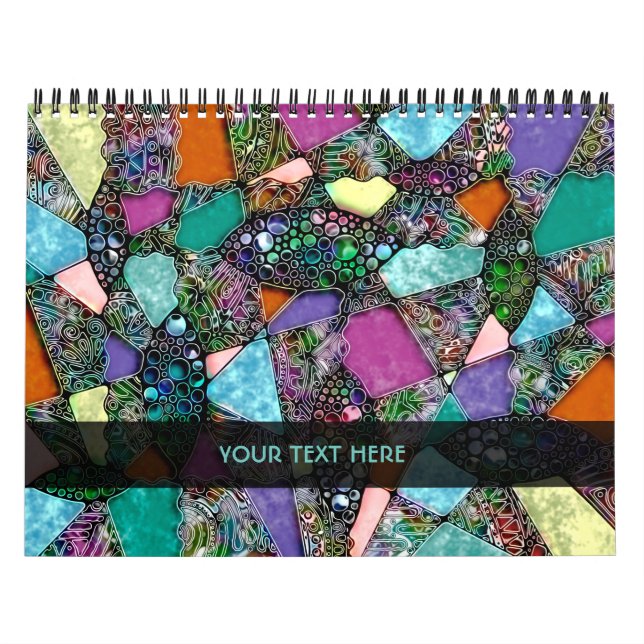 Very colourfully abstract forms art 11 calendar (Cover)