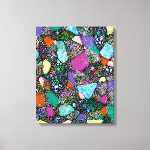 Very colourfully abstract forms art 11 canvas print