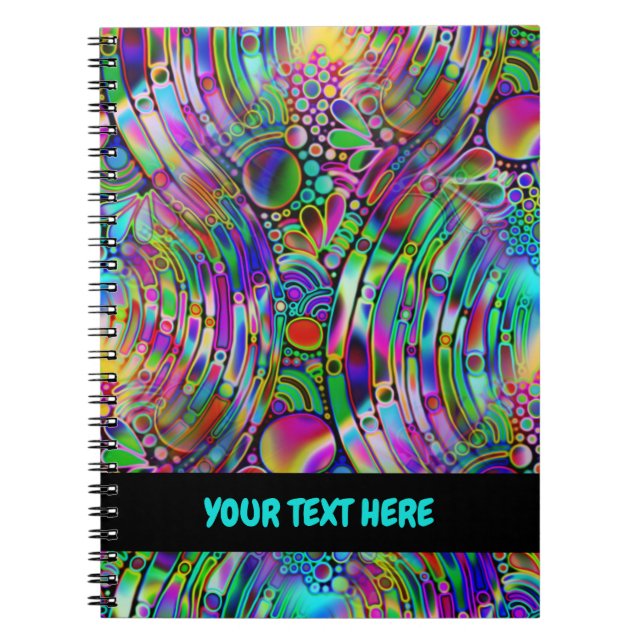 Very colourfully abstract forms art 1 notebook (Front)