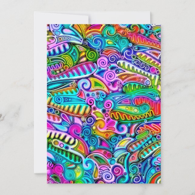Very colourfully abstract forms art 9 (Front)