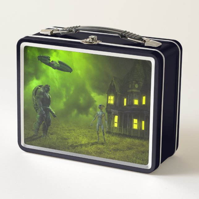 Very Cool Alien Planet Metal Lunch Box (Front)