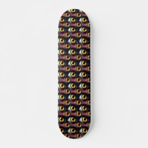 Very Cool and Creepy Eyes Skateboard
