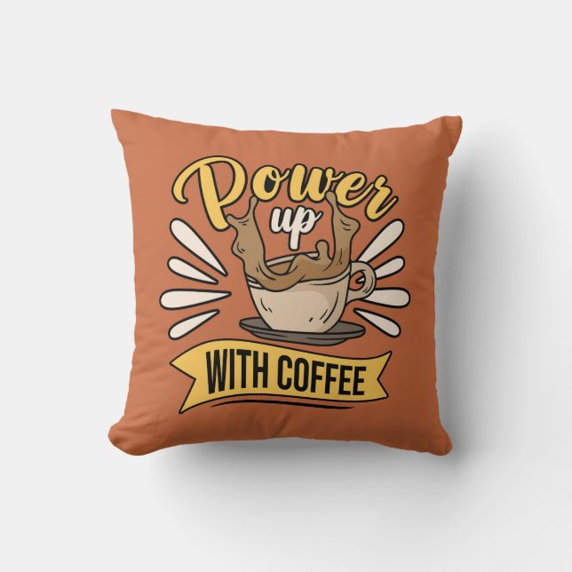 Very Cool and Cute Coffee or Java Cushion (Front)