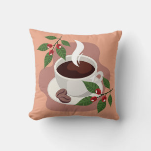 Very Cool and Cute Coffee or Java Cushion